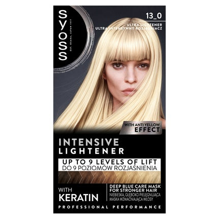 Syoss Intensive Lightener Hair Bleach 13-0 Ultra Intensive cu Keratină și efect anti-gălbuie