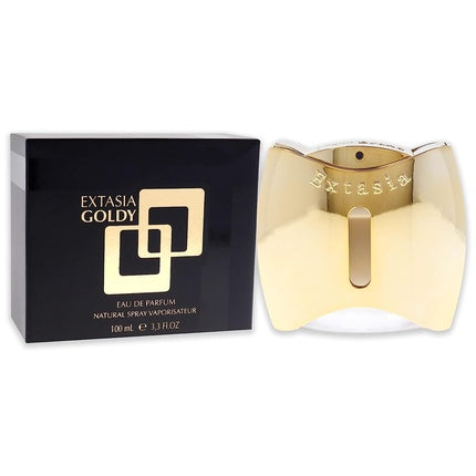 Parfum Extasia Goldy pentru femei EDP, 100ml, sticlă aurie