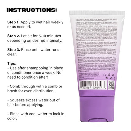 Masca păr Good Dye Young, mov, 120ml