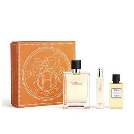 Set Parfum Terre D'Hermes, Hermès, 3 bucăți (50ml + 10ml + 20ml), cutie portocalie