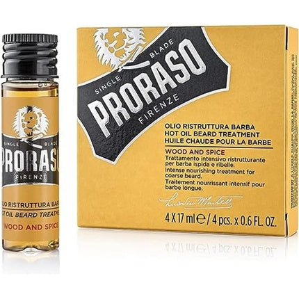 Tratament pentru barbă, Proraso, Hot Oil Wood and Spice, 17 ml
