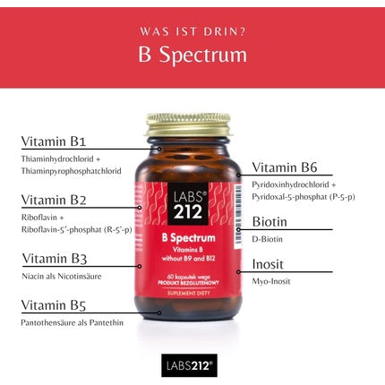 Supliment Dietetic Labs212 B Spectrum - Vitamine B1 și B2