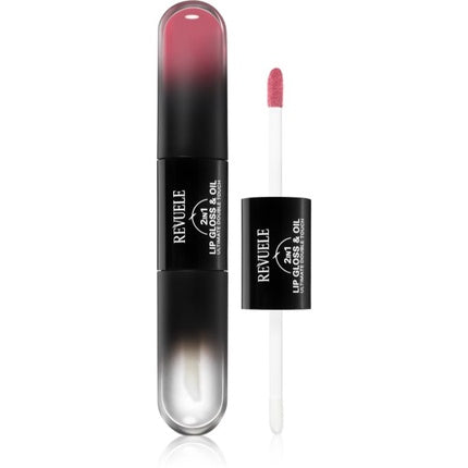 Lip Gloss Revuele 2in1, culoare roz pal, capacitate 7 ml