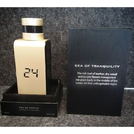 Eau De Parfum Scentstory 24 Elixir Sea Of Tranquility, sticlă pale, capac auriu
