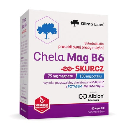 Supliment alimentar Olimp Labs Chela Mag B6, 75 mg magneziu, 150 mg potasiu, 60 capsule