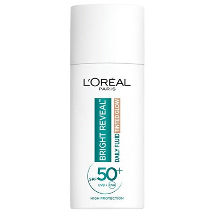 L'Oreal Paris Bright Reveal Daily Fluid SPF 50+ Tinted, Alb, 50 ml