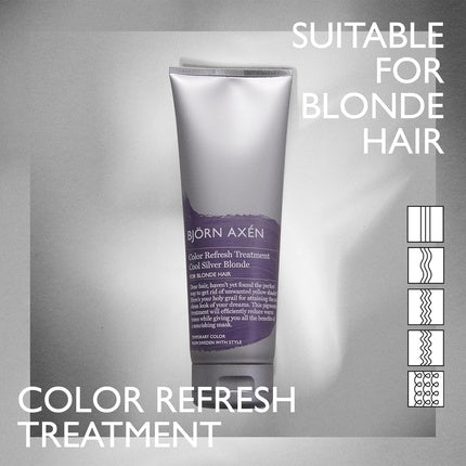 Masca de păr, Björn Axén, Color Refresh, blond argintiu deschis