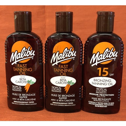 Ulei bronzant, Malibu, SPF 15, 200ml