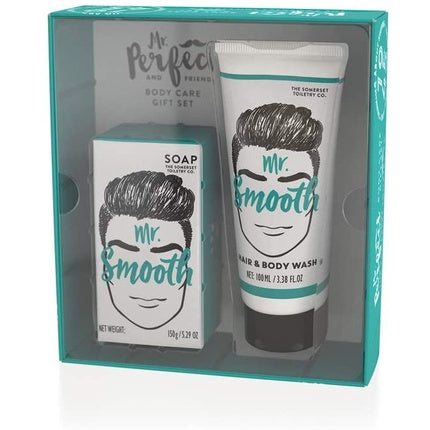 Set cadou săpun și gel duș, The Somerset Toiletry Company, Mr Smooth, negru-turcoaz
