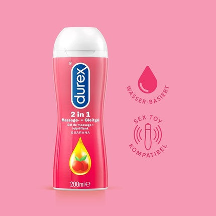 Lubrifiant Durex Play Guarana 200ml portocaliu