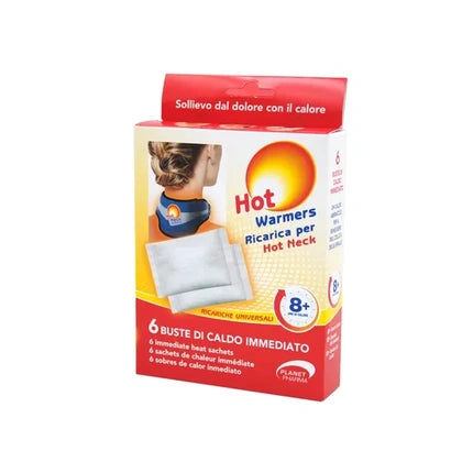 Pachet 6 x Pungi de Încălzire, Planet Pharma, Hot Neck Perfect Fit, pentru gât