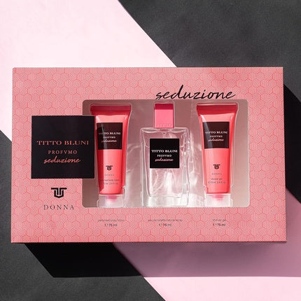 Set Cadou Parfum, Titto Bluni, Seduction, roz