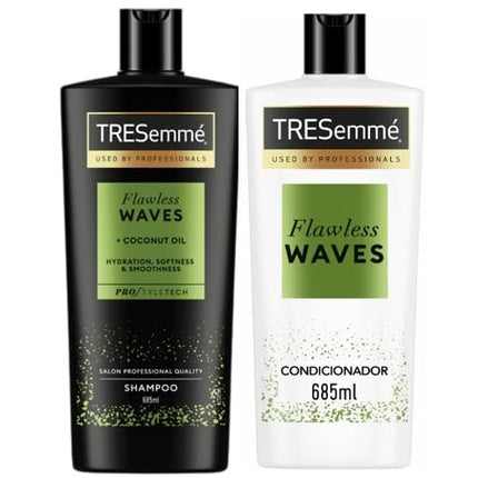 Set Șampon și Balsam TRESemmé Flawless Waves Pro Collection, 685ml