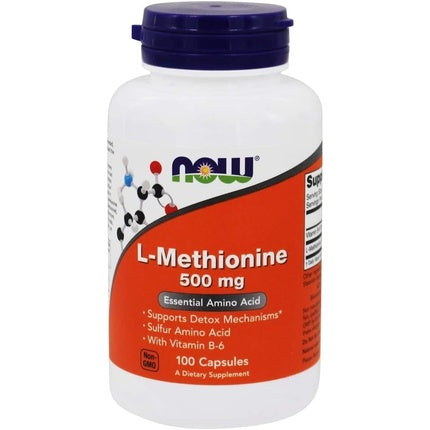 NOW Foods L-Methionine 500mg, Supliment alimentar, 100 capsule