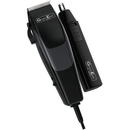 Set Mașină de Tuns și Întreținut Wahl GroomEase, Set Cadou, 12 Accesorii, Negru