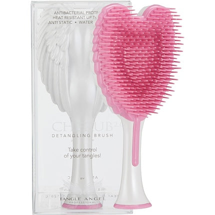 Perie de păr pentru copii Tangle Angel Cherub - Alb Gloss