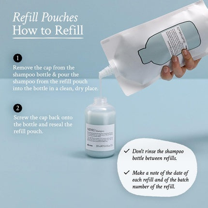 Șampon Refill Davines Minu, 607 ml