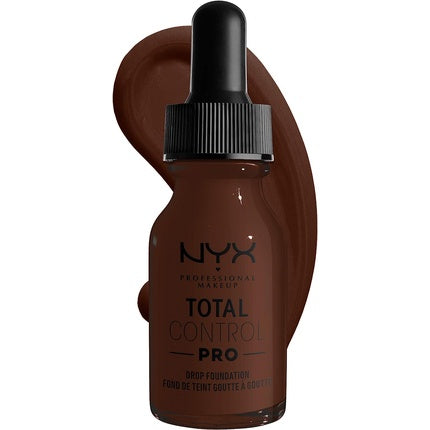 Fundă NYX Professional Makeup Total Control Pro Drop Foundation 13ml Deep Ebony