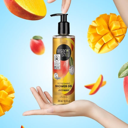 Gel de duș, Organic Shop, Juicy Mango, 280ml