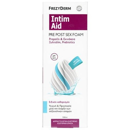 Spumă Intimă Frezyderm Intim Aid Pre Post Sex Foam pH 4.5, 100ml