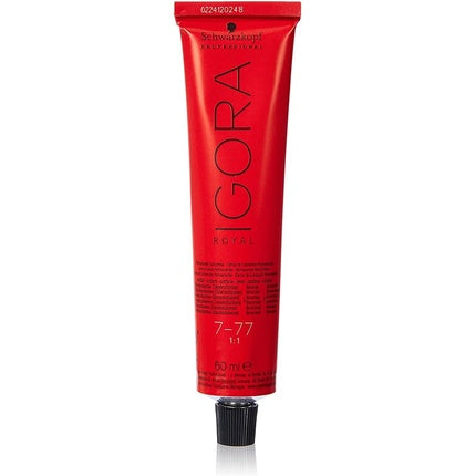 Vopsea de par permanenta, Schwarzkopf Igora Royal, 7-75, 60ml