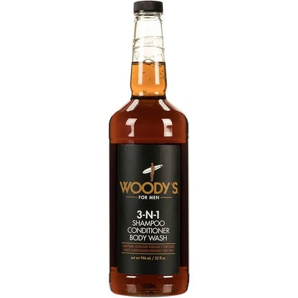 Dy's 3-in-1 Shampoo Conditioner Body Special Edition, Duke Cannon, Whiskey Bottle, 946ml