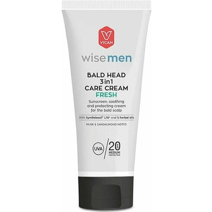 Cremă facială Vican Wise Men Bald Head 3in1 Care Cream Fresh SPF20, 100ml