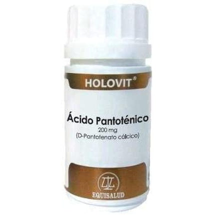 Holovit, Equisalud, Acido Pantotenico 200 Mg, 50 Cáp, D-Pantotenato Cálcico