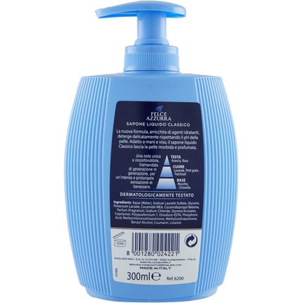 Săpun lichid, Felce Azzurra, Classico, 300ml