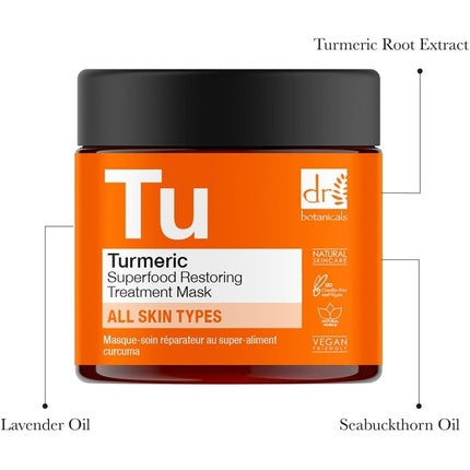 Masca tratament pentru ten, Dr Botanicals, Curcuma, 60ml