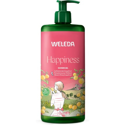 Gel de duș Weleda Happiness cu Grapefruit, 750ml