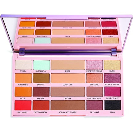 Paletă farduri ochi, Revolution Beauty, Imogenation, 20 nuanțe