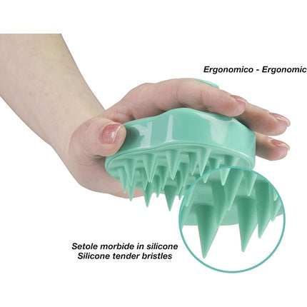 Perie Masaj Scalp Beper, Silicon, Verde