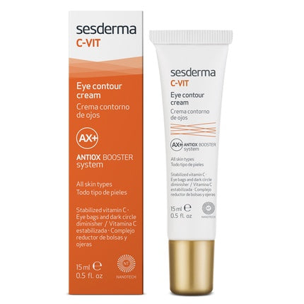 Crema ochi Sesderma C-Vit, 15ml, alb/oranj