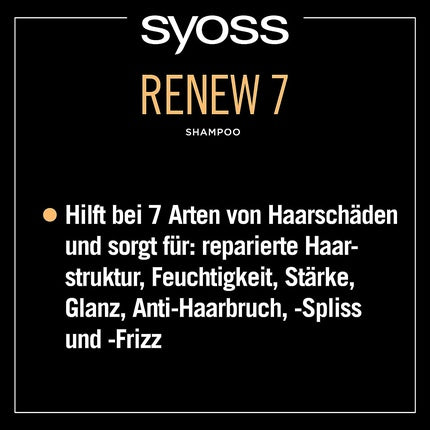 Șampon, Syoss, Renew 7, negru, 440ml
