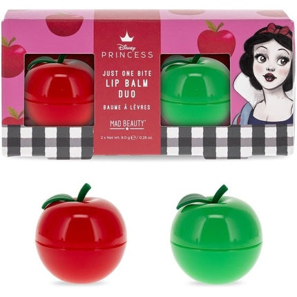 Mad Beauty Disney Princess Snow White Apple and Strawberry Lip Balm, 2x10g
