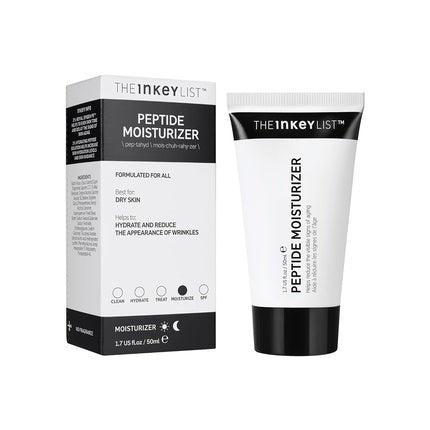 Cremă Hidratantă, The Inkey List, Peptide, Alb-Negru