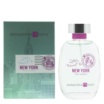 Eau de Toilette Mandarina Duck Lets Travel to NY Woman, 100ml, roz