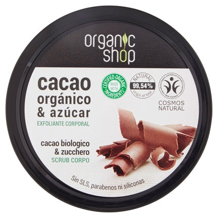 Exfoliant corp Organic Shop Belgian Chocolate, 280g