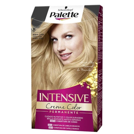 Vopsea de păr, Schwarzkopf, Palette Intense Cream 8 Blond Deschis