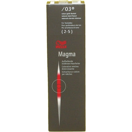 Wella Magma By Blondor Pigmented Lightener Hair Colour No. 39 Bright Gold Cendre 0.12kg