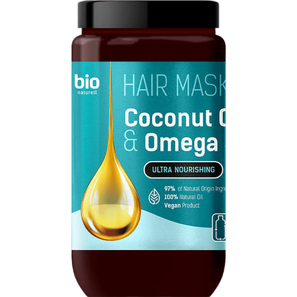 Masca de păr Bio Naturél cu ulei de cocos și Omega 3, 946 ml