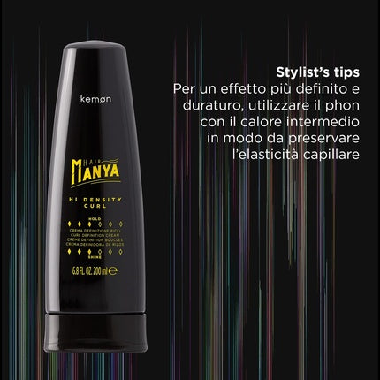 Cremă Styling Păr Kemon Manya Curl Îngrijire Negru 200ml