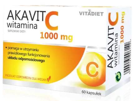 Vitadiet Akavit Vitamin C 1000mg, Supliment dietetic, 60 capsule