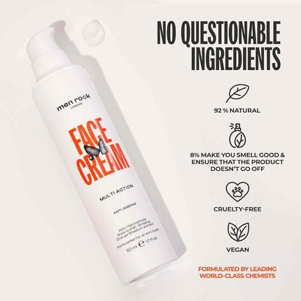 Cremă Față, Men Rock, Multi Action, 50ml, Alb