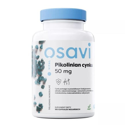 Supliment alimentar Osavivital Zinc Picolinate 50mg, 180 capsule
