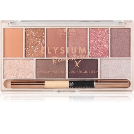 Paletă farduri de ochi MUA Elysium Remastered, set de 10 culori