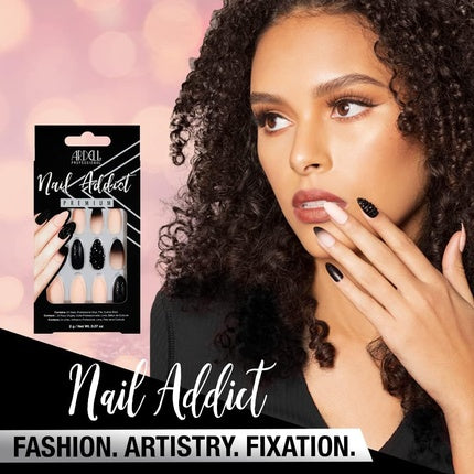 Lac de unghii Ardell, Adict Black Stud & Pink Ombre, 1 unitate