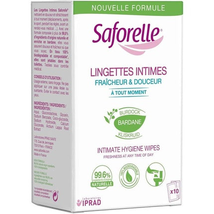 Lingete Intime Saforelle, Pachet 10 buc