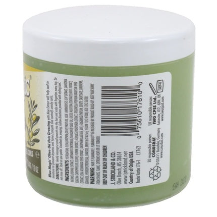 Blue Magic Olive Oil Hair Dressing With Aloe Vera, Cremă pentru păr cu ulei de măsline și aloe vera, 12 Oz